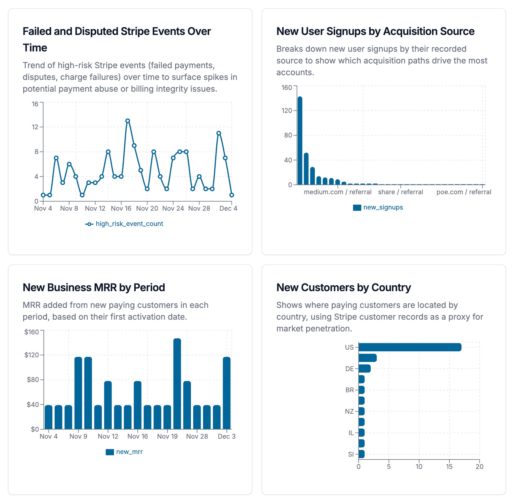 AI-built SaaS dashboard preview